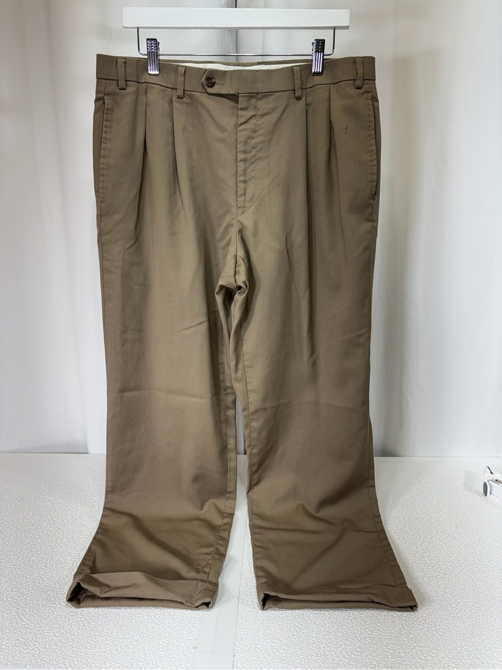Ralph Lauren Olive Khaki Pleated Chinos 4019